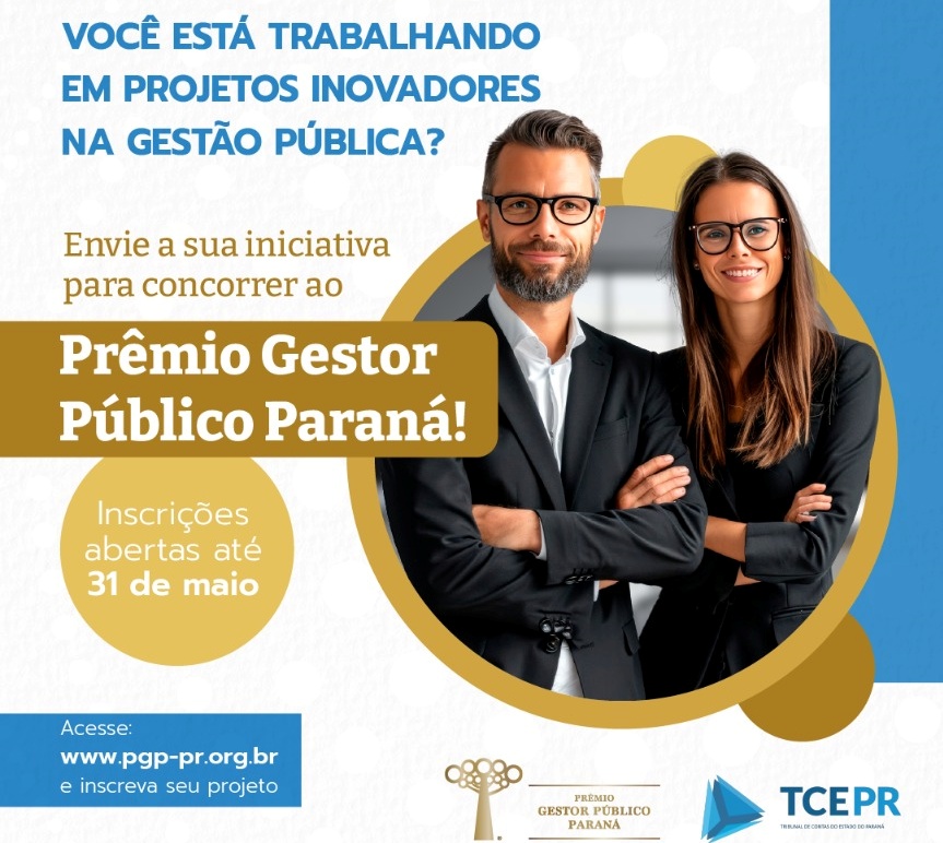 Prêmio Gestor Público Paraná 2024: tema deste ano é a educação fiscal.