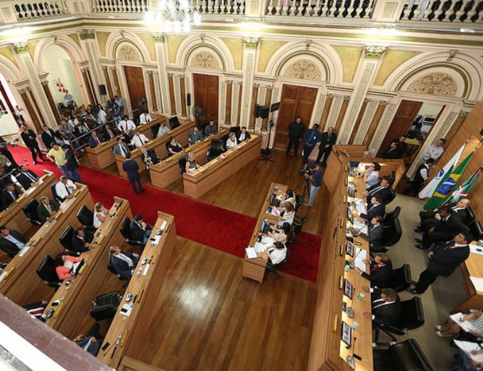 Plenário da Câmara Municipal de Curitiba. Foto: Divulgação
