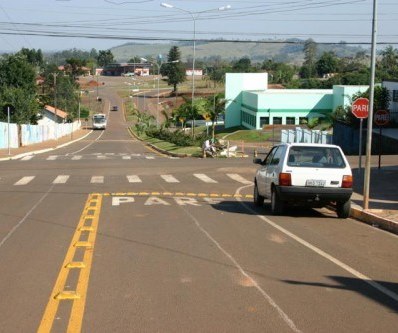 Vista da sede urbana de Santa Lúcia, município da Região Oeste do Paraná. Foto: Divulgação