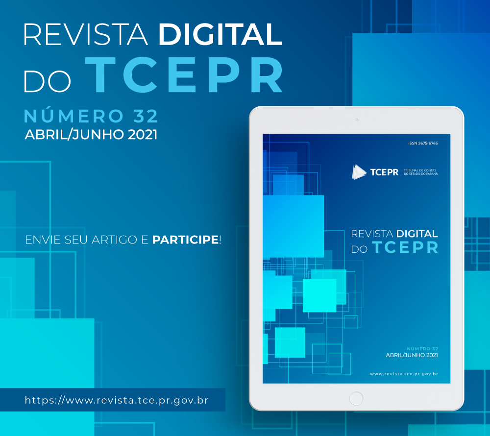 Com periodicidade trimestral, Revista Digital do TCE-PR chegou à 32ª edição. Ilustração: Núcleo de Imagem/Diretoria de Comunicação Social - TCE-PR