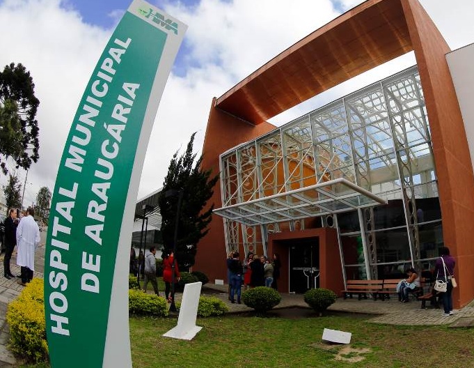 Hospital Municipal de Araucária, cidade da Região Metropolitana de Curitiba. Foto: Prefeitura de Araucária/Divulgação