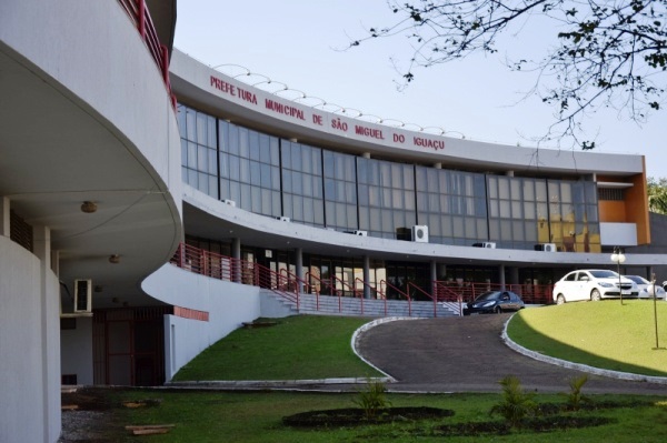Prefeitura de São Miguel do Iguaçu, município da região Oeste do Paraná. Foto: Divulgação
