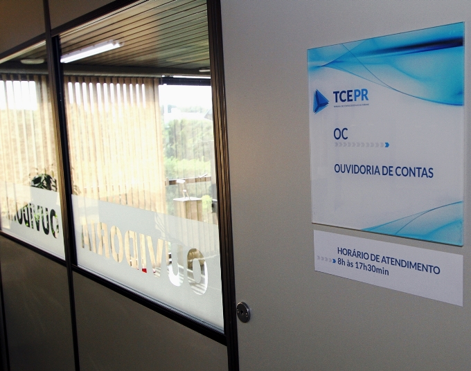 Sala da Ouvidoria, instalada no sexto andar do Edifício-Anexo do TCE-PR, em Curitiba. Foto: Wagner Araújo/Divulgação TCE-PR