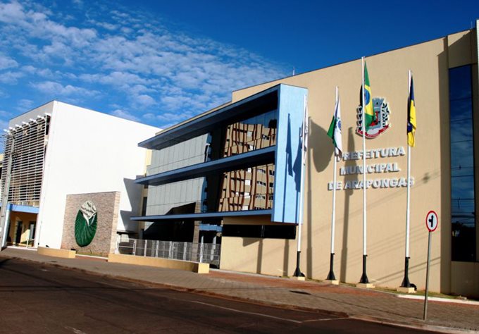 Prefeitura de Arapongas, município da Região Norte do Paraná. Foto: Divulgação/Prefeitura Municipal de Arapongas