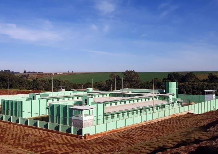 Cadeia Pública de Campo Mourão, executada com recursos do Programa Nacional de Apoio ao Sistema Prisional (PNasp). Foto: Divulgação