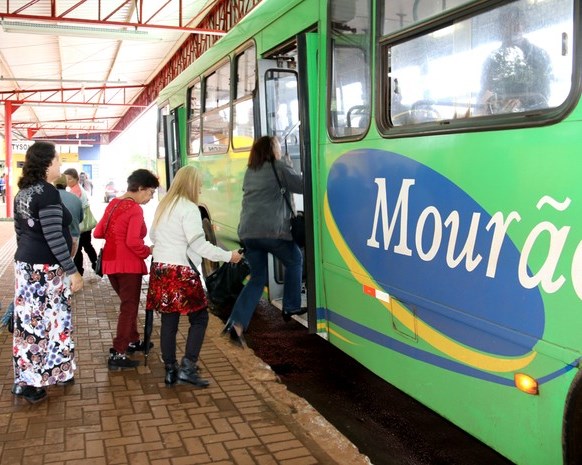 Sistema de transporte coletivo urbano de Campo Mourão, principal cidade da Região Centro-Oeste do Paraná. Foto: Divulgação