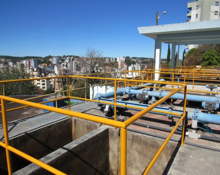 Estação de Tratamento de Água da Sanepar em Pato Branco, uma das principais cidades do Sudoeste do Estado. Foto: Sanepar/Divulgação