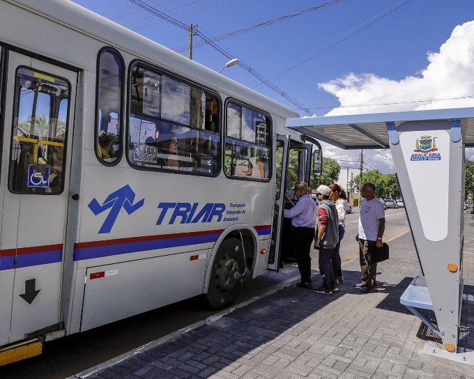 Transporte coletivo em Araucária, município da Região Metropolitana de Curitiba. Foto: Prefeitura de Araucária/Divulgação