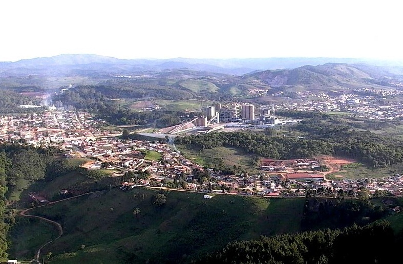 Vista aérea de Itaperuçu, município da Região Metropolitana de Curitiba