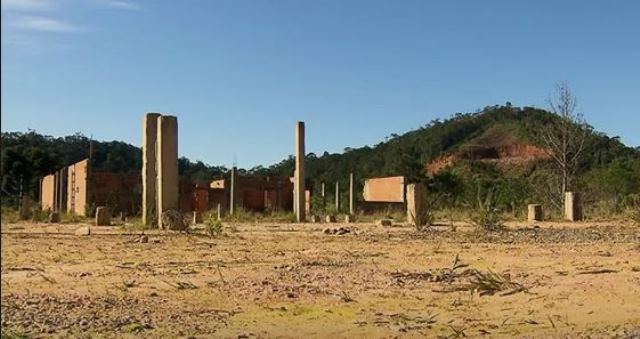 Obras abandonadas da Escola Estadual Ribeirão Grande, em Campina Grande do Sul. Foto: Divulgação
