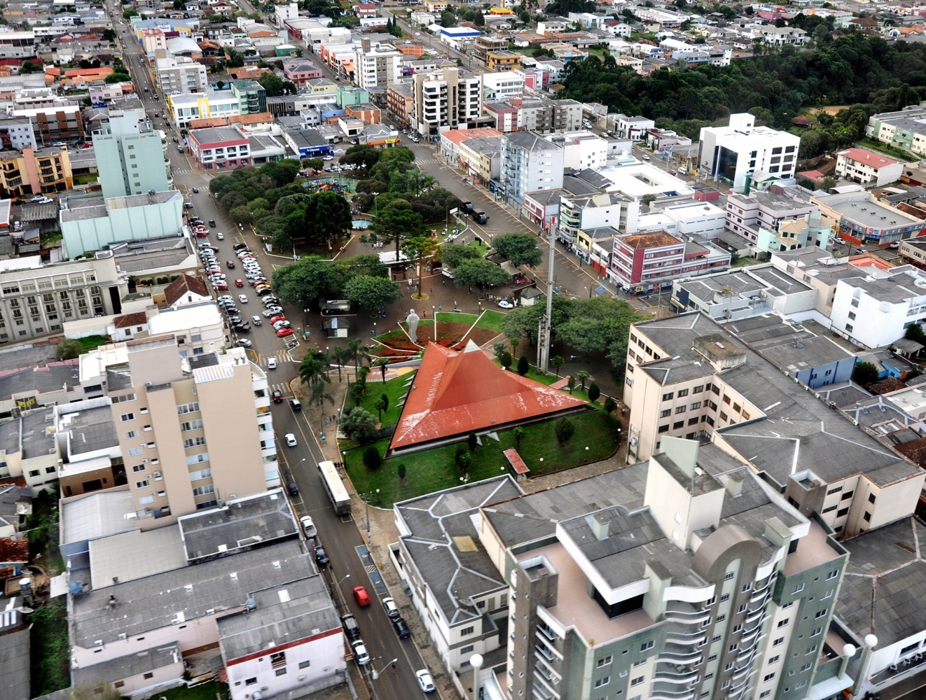 Vista aérea de Palmas, município da Região Sul do Paraná. Foto: Divulgação
