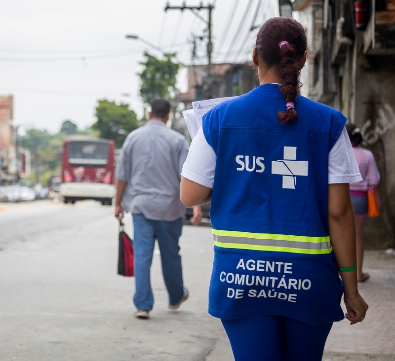 O trabalho dos agentes comunitários de saúde integra a estratégico do Sistema Único de Saúde (SUS) para o atendimento à população nessa área essencial do serviço público. Foto: Divulgação