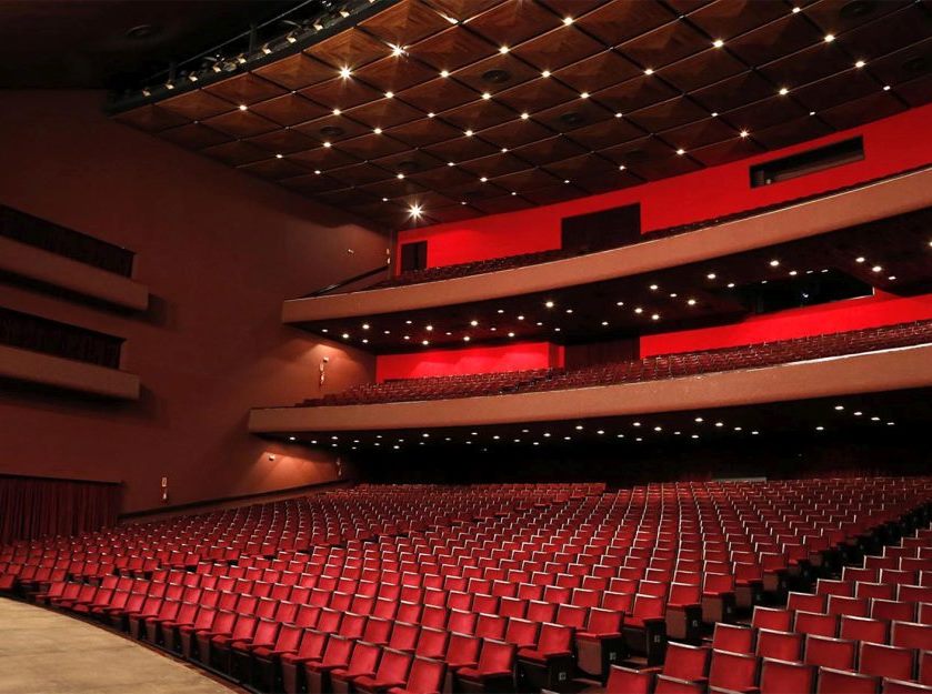 Teatro Guaíra, em Curitiba, vazio durante a pandemia da Covid-19. Foto: Divulgação