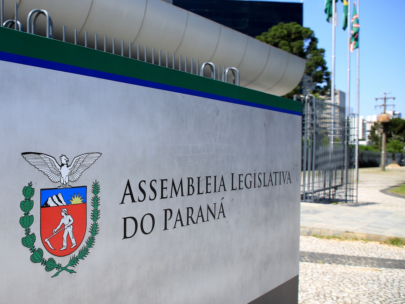 Sede da Assembleia Legislativa do Estado do Paraná (Alep), no bairro Centro Cívico, em Curitiba. Foto: Wagner Araújo/Divulgação TCE-PR