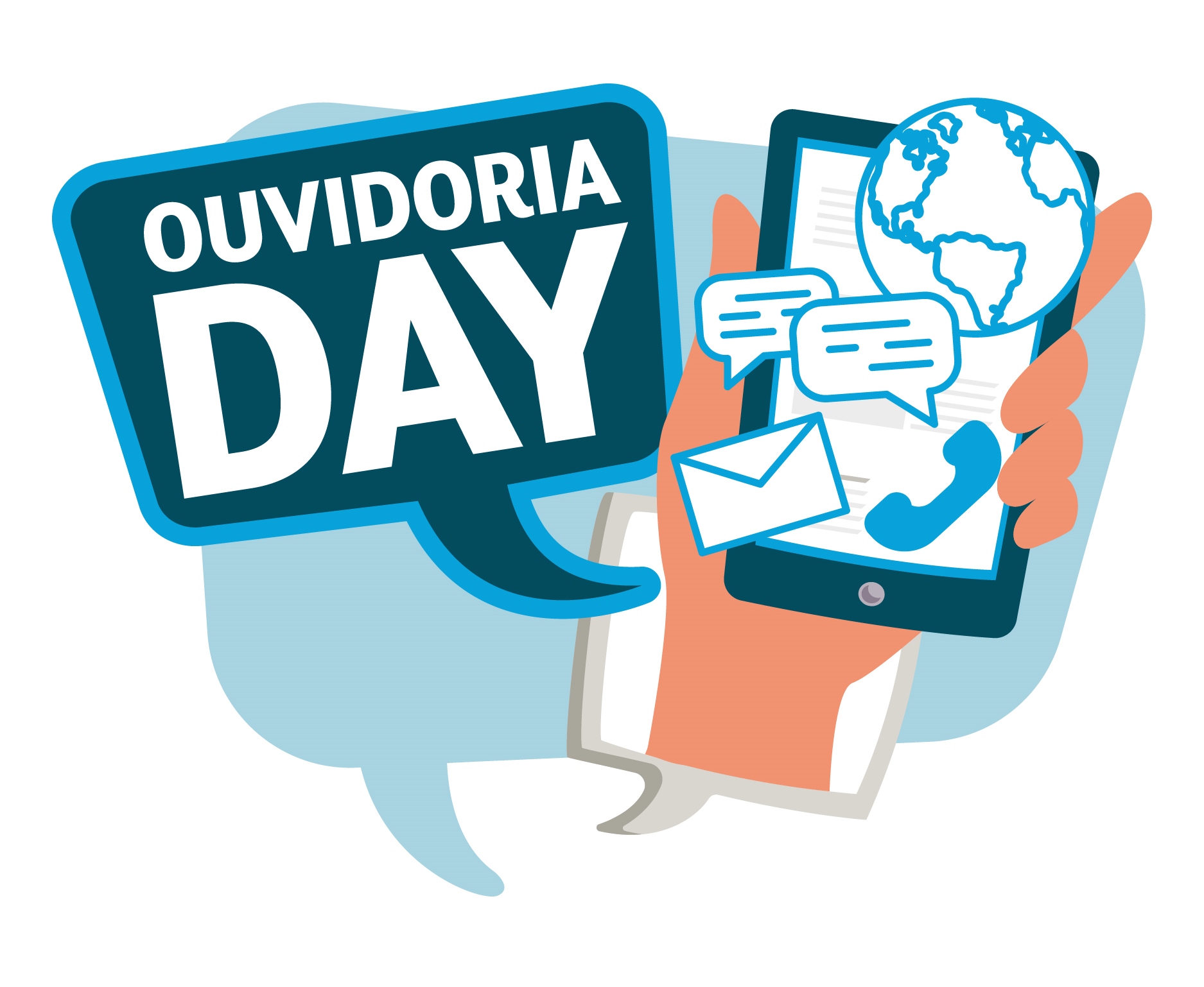 Cartaz do Ouvidoria Day, evento realizado anualmente no TCE-PR. Ilustração: Núcleo de Imagem da Diretoria de Comunicação Social/Divulgação TCE-PR
