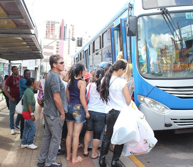 Sistema de transporte coletivo de Pato Branco, município da região Sudoeste do Paraná. Foto: Jornal Diário do Sudoeste/Divulgação