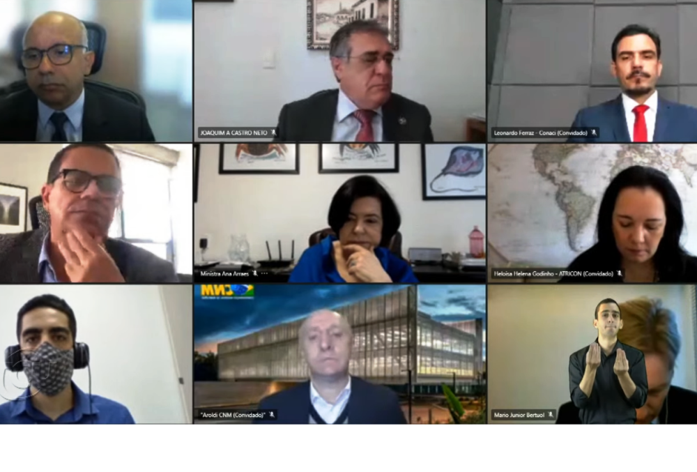 Evento virtual de lançamento do Programa Nacional de Prevenção à Corrupção (PNPC), nesta quinta-feira (20 de maio). Imagem: Reprodução/YouTube