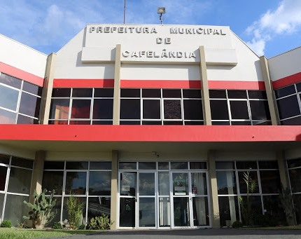 Prefeitura de Cafelândia, município da Região Oeste do Paraná. Foto: Divulgação