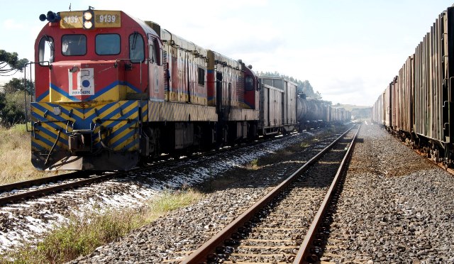 Oficina e patio de manobras da Ferroeste em Guarapuava. Foto Jorge Woll/Divulgação SEIL