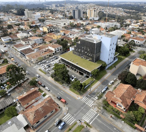 Vista da área central de Araucária, município da Região Metropolitana de Curitiba. Foto: Prefeitura de Araucária/Divulgação