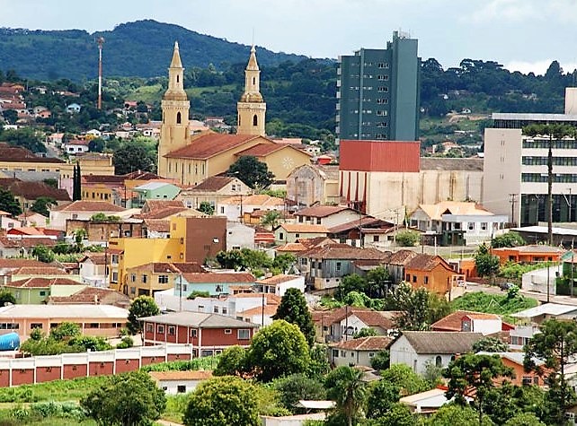 Vista da sede urbana de Castro, município da Região dos Campos Gerais do Paraná. Foto: Divulgação