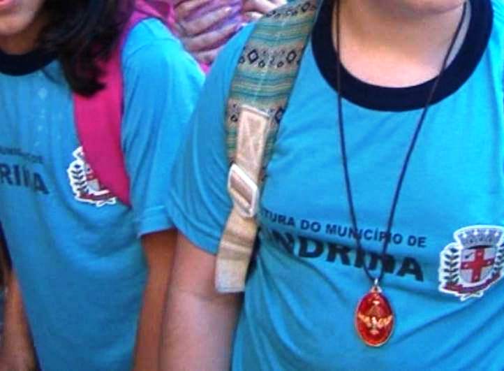Estudantes da rede municipal de ensino de Londrina, segundo município mais populoso do Paraná. Foto: Divulgação