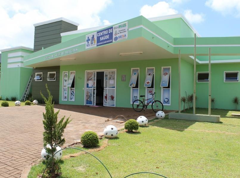 Centro de Saúde Municipal de Mercedes, na Região Oeste do Paraná. Foto: Prefeitura de Mercedes/Divulgação