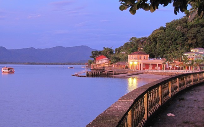 Vista da sede urbana de Guaraqueçaba, município do Litoral do Paraná. Foto: Divulgação