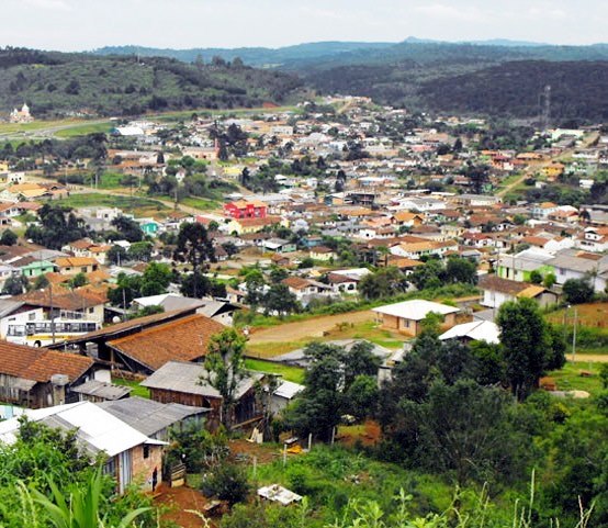 Vista da sede urbana de General Carneiro, município da Região Sul do Paraná. Foto: Divulgação